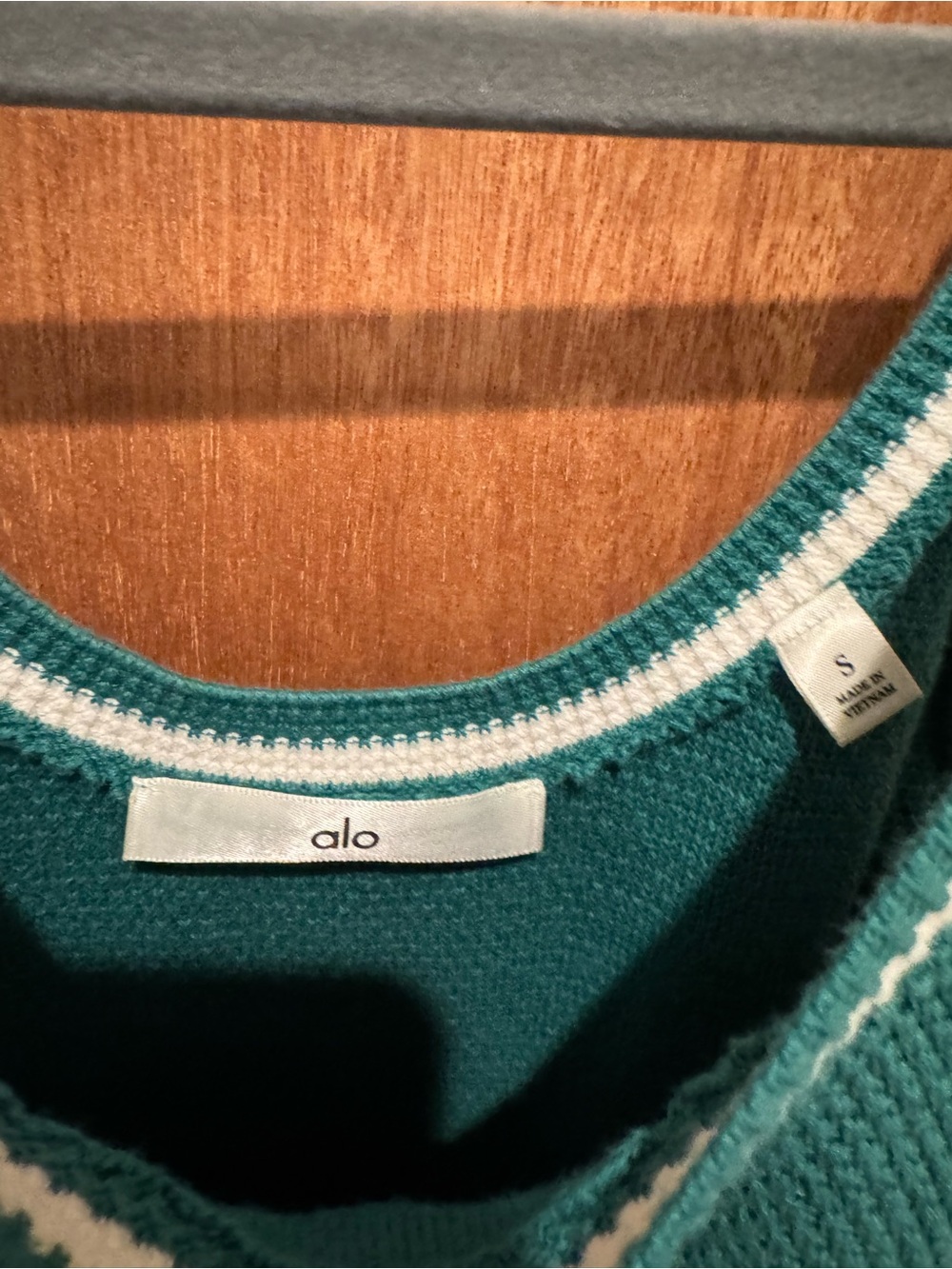 Alo Tennis Club Sweater Knit Dress - Emerald Isle S Small - Picture 6 of 7